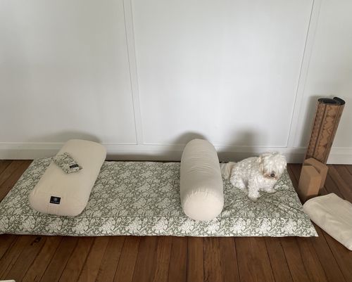 Customer photo review of Purity - Oval Yoga Bolster