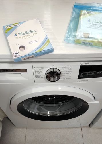 Customer photo review of Eco-Tiras de Detergente 40 lavados Natulim