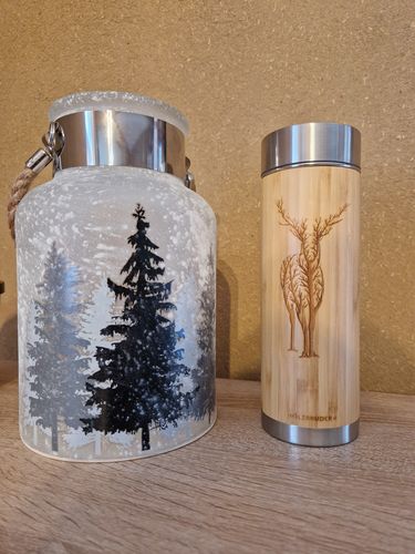 Customer photo review of Hirsch Äste - Bambus Thermoskanne