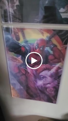Customer video review of 3D Transition [Guns to Unicorn] Lenticular Print