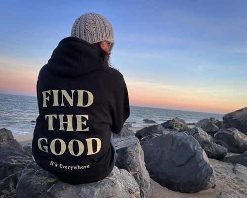 Customer photo review of 3 Simple Words - Embroidered Hoodie - Black