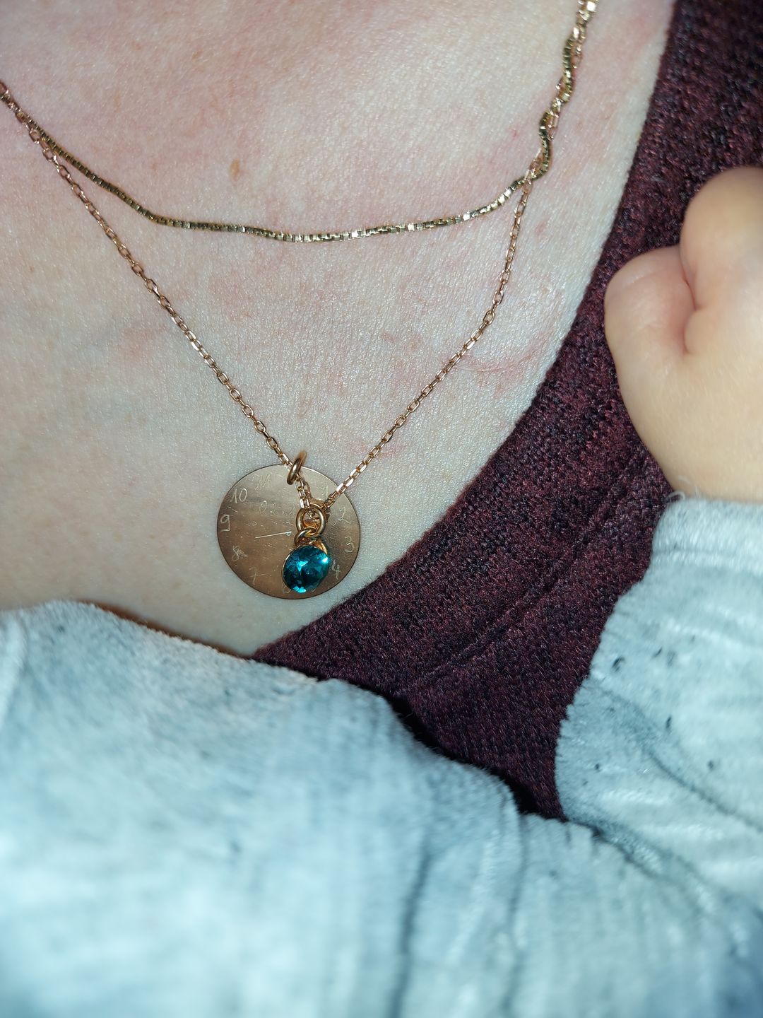Customer photo review of Halskette Geburtsuhr