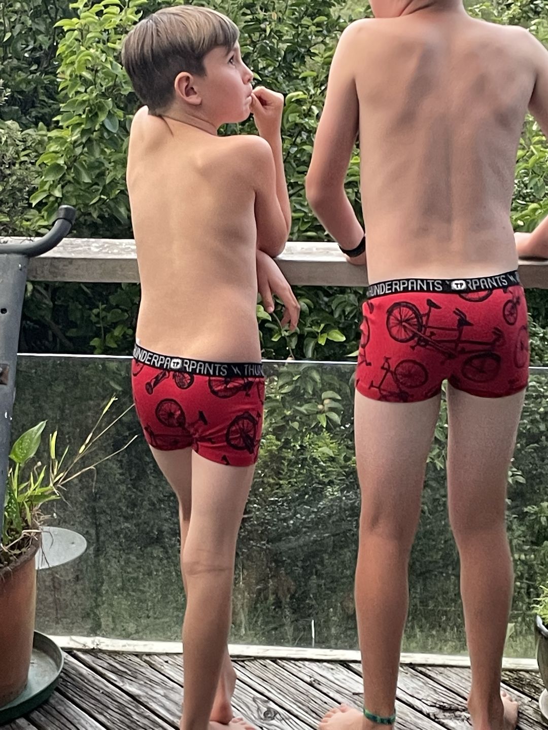 Customer photo review of Kids Boxer Plain Black