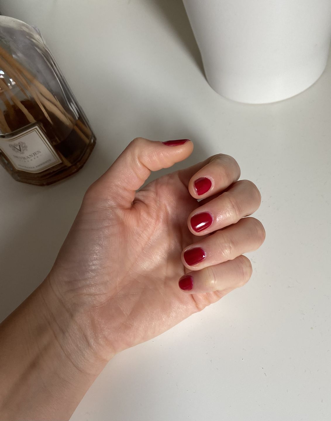 Customer photo review of Smalto Semipermanente LCI -  Rosso scuro