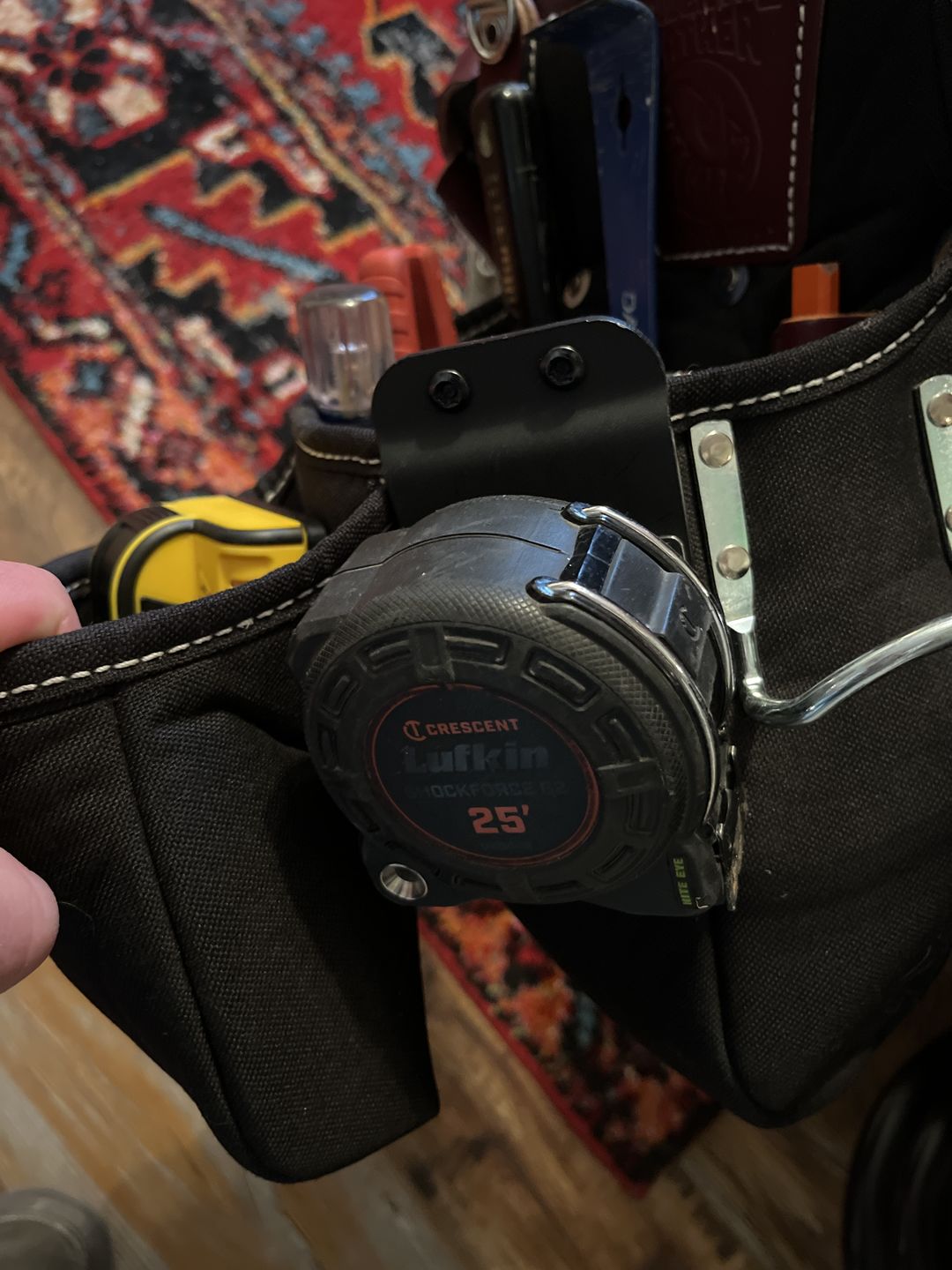 Customer photo review of TapeMaster | Clip-On Tape Measure Holster