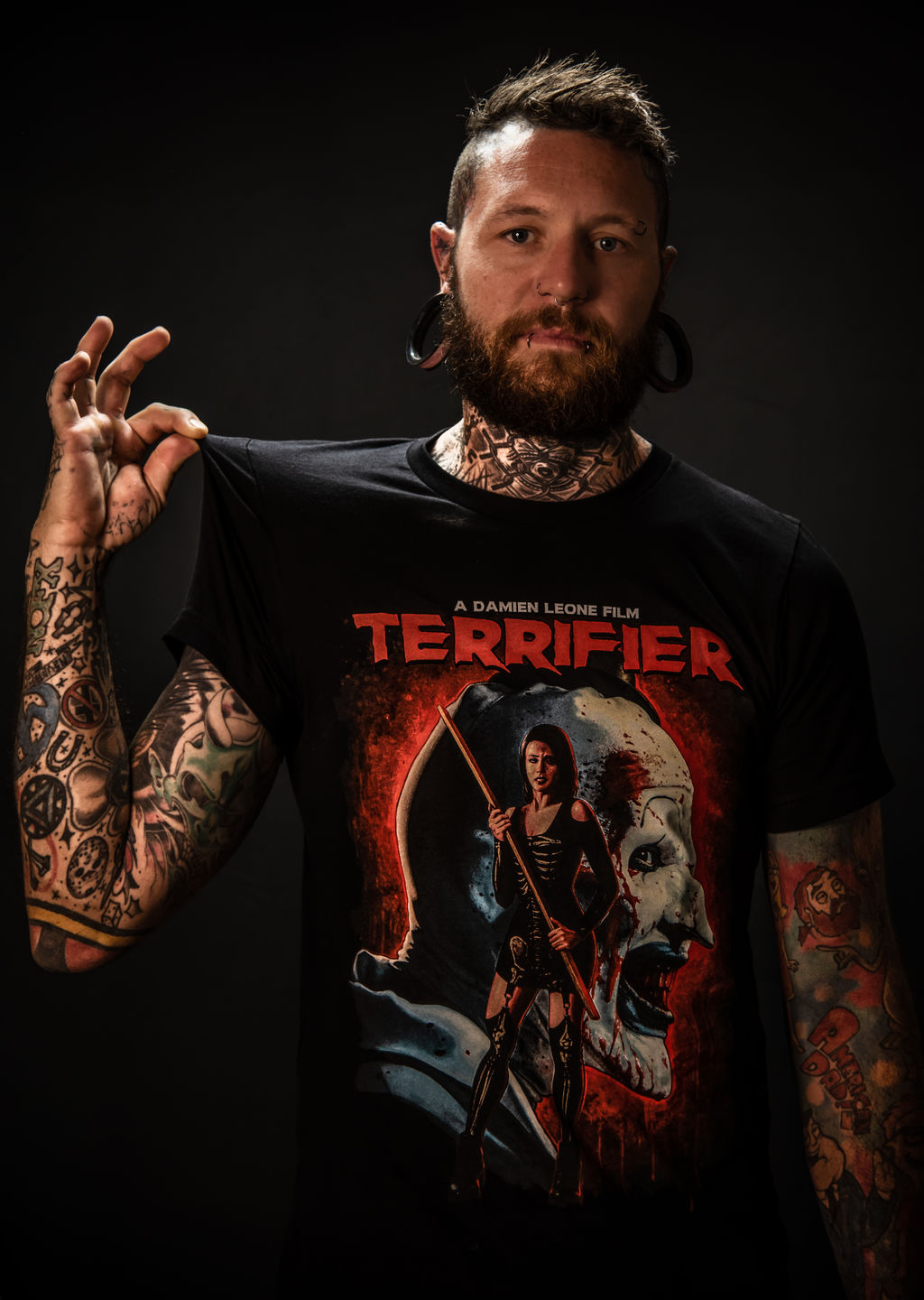 Customer photo review of Terrifier An Eye For An Eye T-Shirt