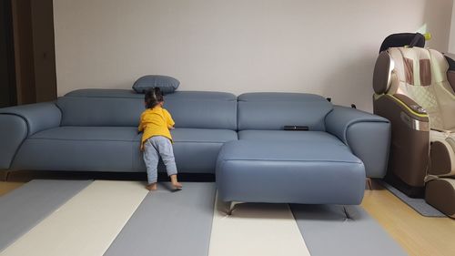 Customer photo review of NEW CLEVER - Sofa văng bọc da