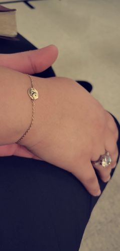 Customer photo review of Initial Letter Bracelet: Bespoke Jewelry