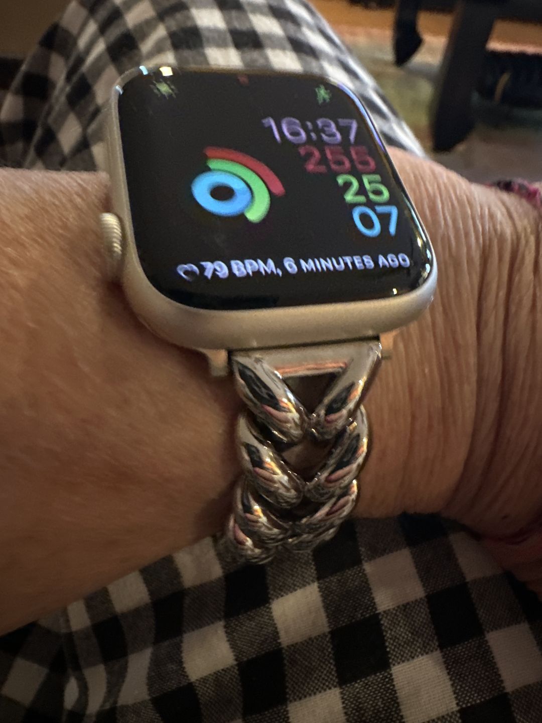 Customer photo review of Herringbone Band for the Apple Watch