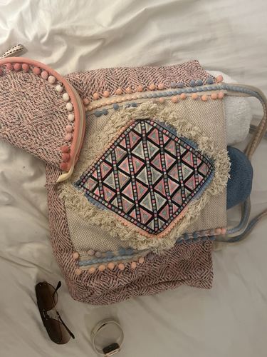 Customer photo review of Bubblegum Taco Wristlet Bag