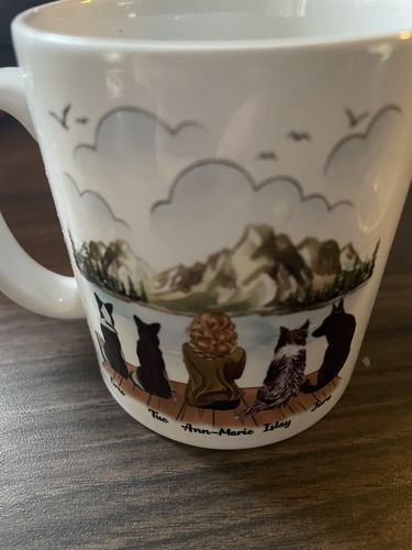 Customer photo review of Girl & Dogs - Dog Mum Personalised Mug