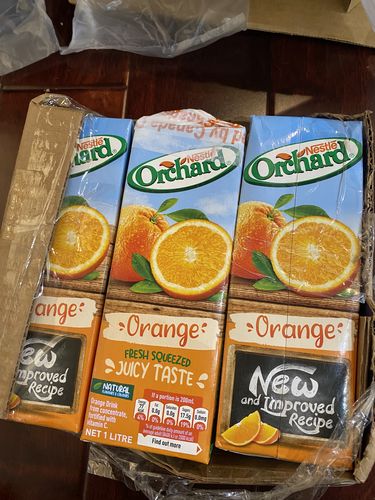 Customer photo review of Orchard Fruit Juices Drink, 1L (3 Pack)