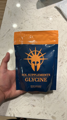Customer photo review of Sol Supplements Glycine 250g Bag
