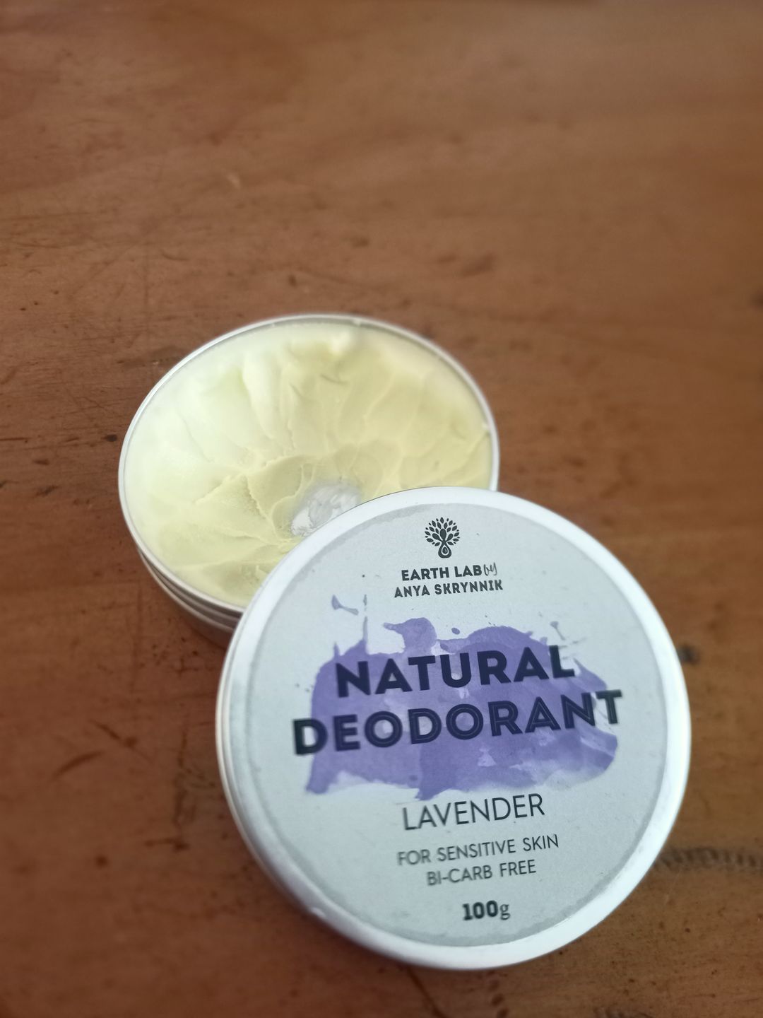 Customer photo review of Lavender Natural Deodorant for Sensitive Skin (100g)