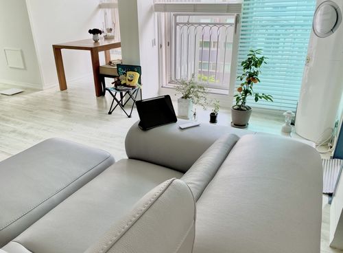 Customer photo review of NEW CLEVER - Sofa văng bọc da