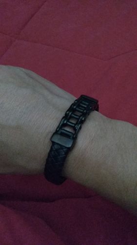 Customer photo review of Pulsera Fusion - Piel Natural