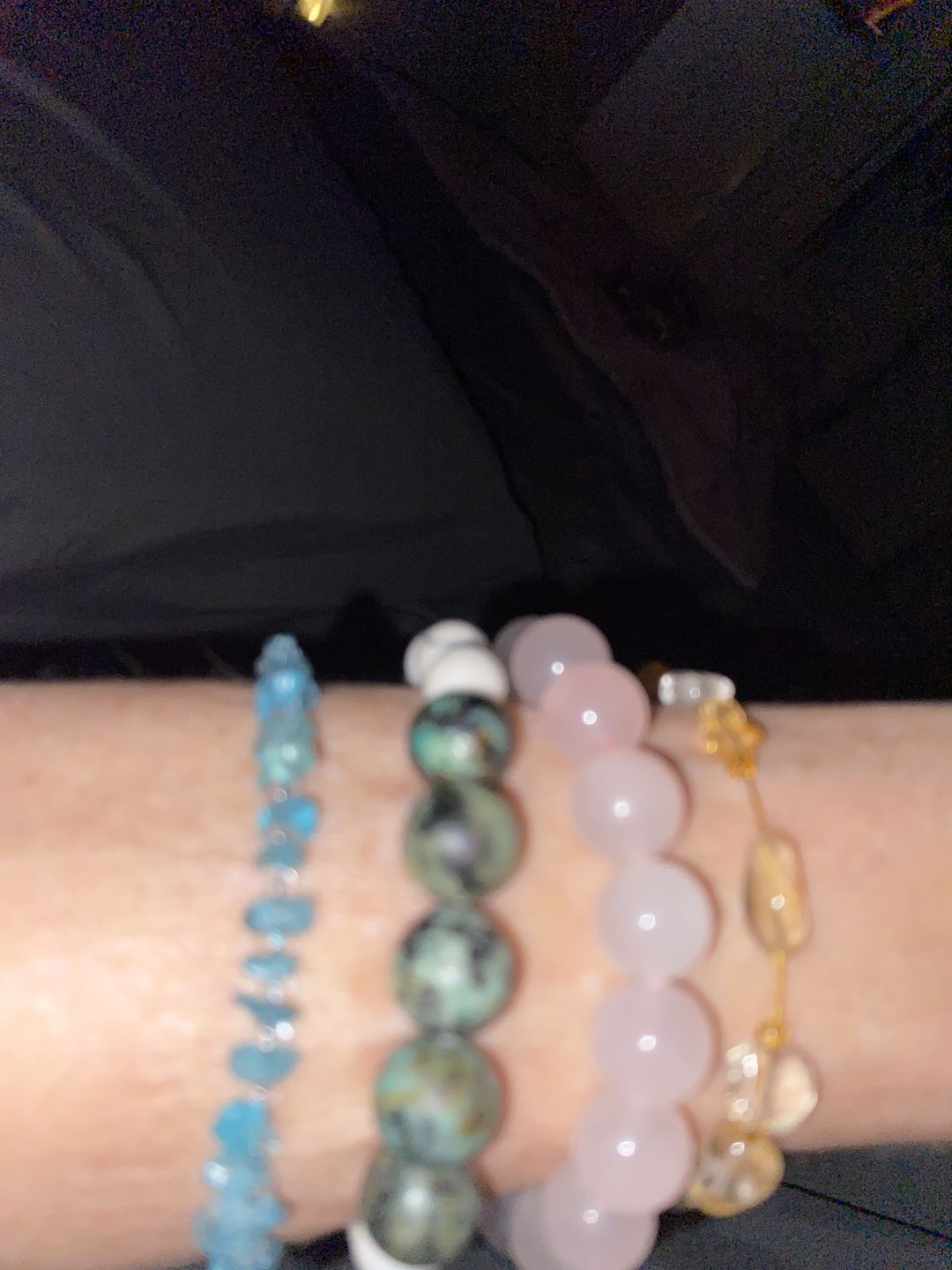 Customer photo review of Apatite Bracelet for Healthy Habits - Best Healing Crystal Bracelet for Eating Disorders