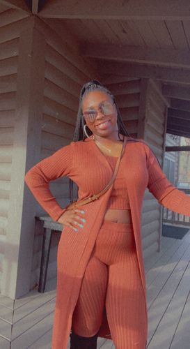 Customer photo review of Daria 3pc Knit Cardigan Set (Mocha Brown)