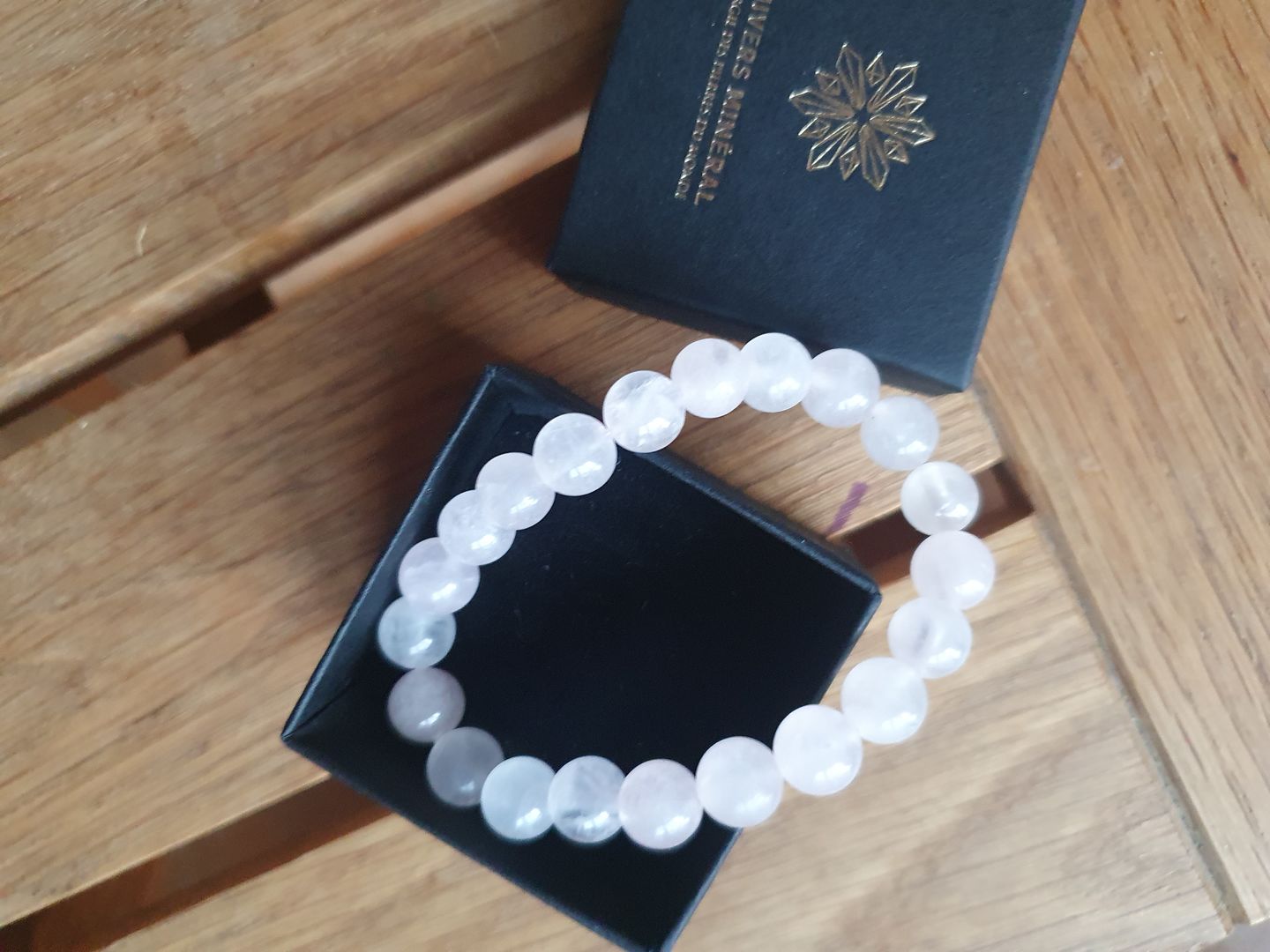 Customer photo review of Bracelet de Quartz Rose 8mm