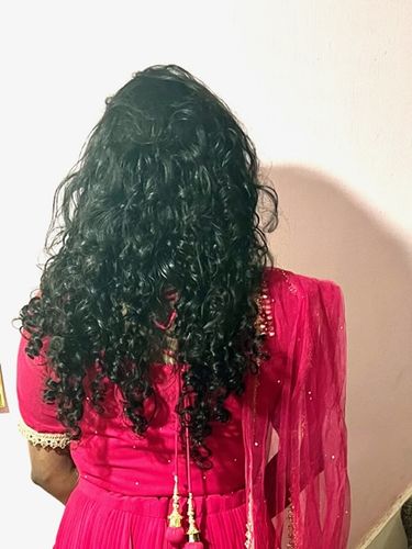 Customer photo review of Curly Natural Black 110G