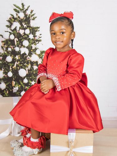 Imani B. review of Winter Red Birthday Dress image 1 out of 1