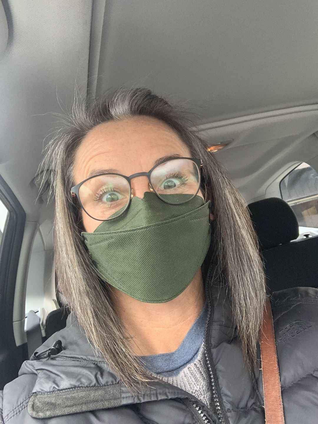Customer photo review of Kind KN95 Respirator Face Mask: The Explore Collection