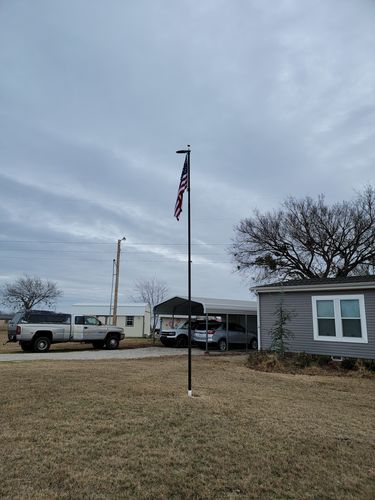 Customer photo review of 3x5ft 2-ply polyester American Flag (Most Popular Size)