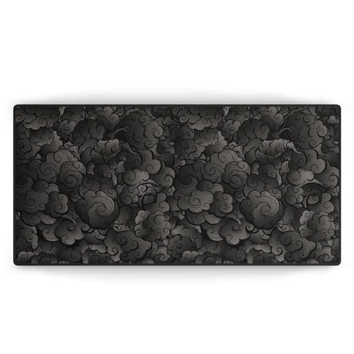 Customer photo review of Cloud Black | Deskmat