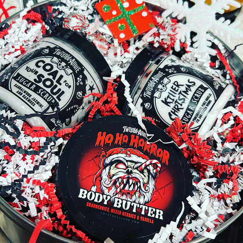 Customer photo review of Sliver Merry Xmas Round Tin