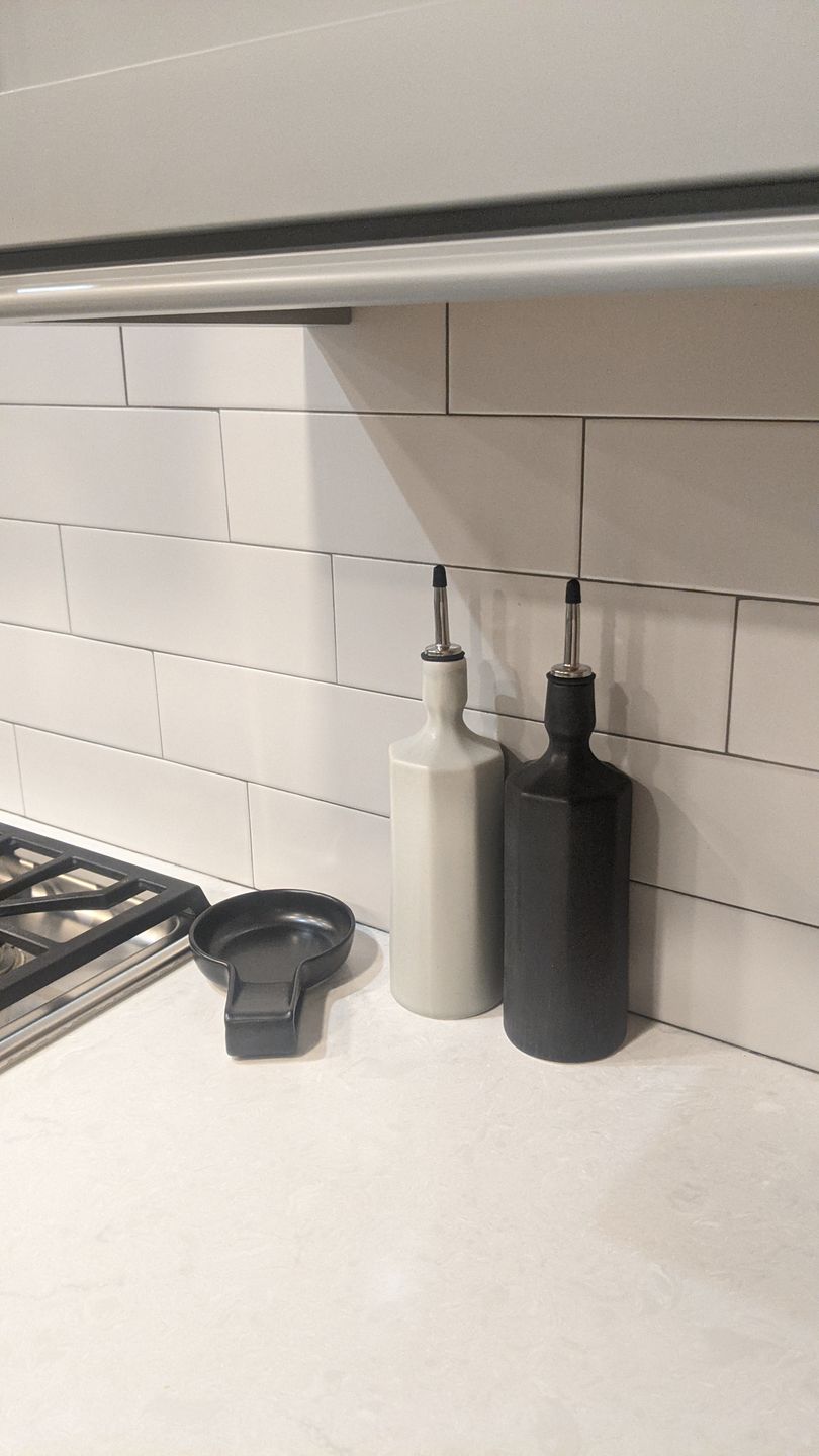 Customer photo review of Elixir Porcelain Olive Oil Dispenser