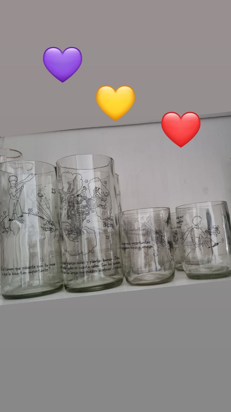 Customer photo review of El Principito Juego de 6 Vasos