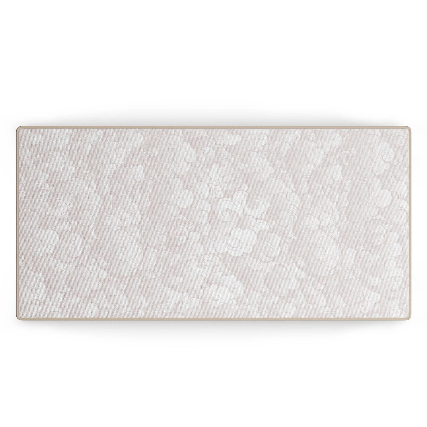 Customer photo review of Cloud White | Deskmat