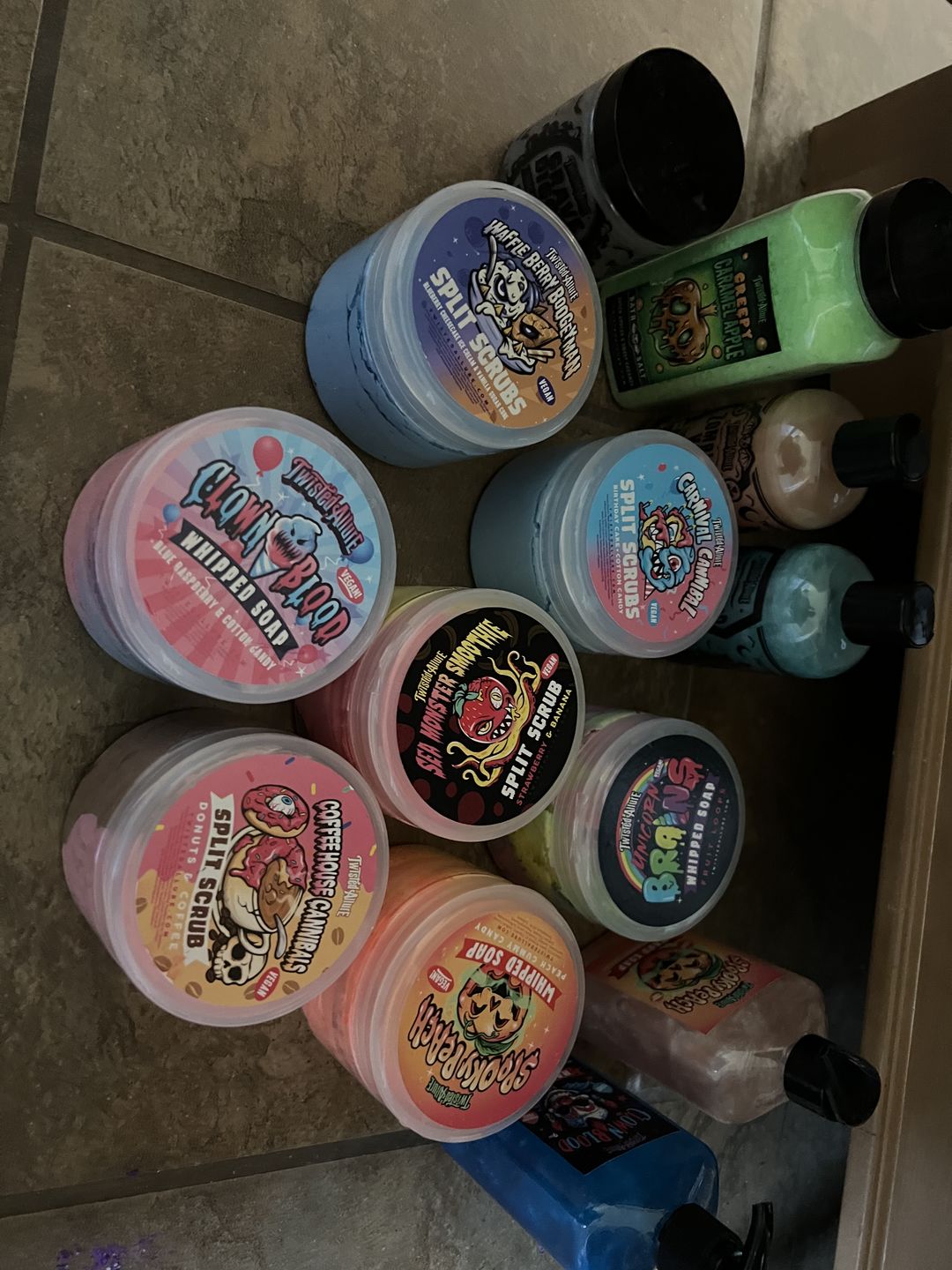Customer photo review of Sea Monster Smoothie Split Scrub