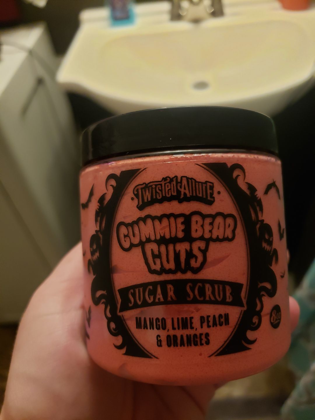 Customer photo review of Gummie Bear Guts Sugar Scrub