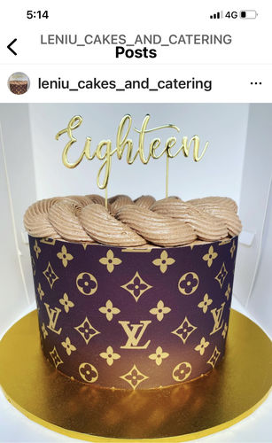 Customer photo review of Designer Brand - Edible Icing Cake Wrap Set - 1