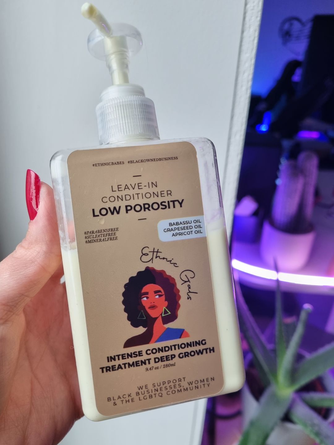 Customer photo review of DEEP MOISTURE low porosity leave-in conditioner