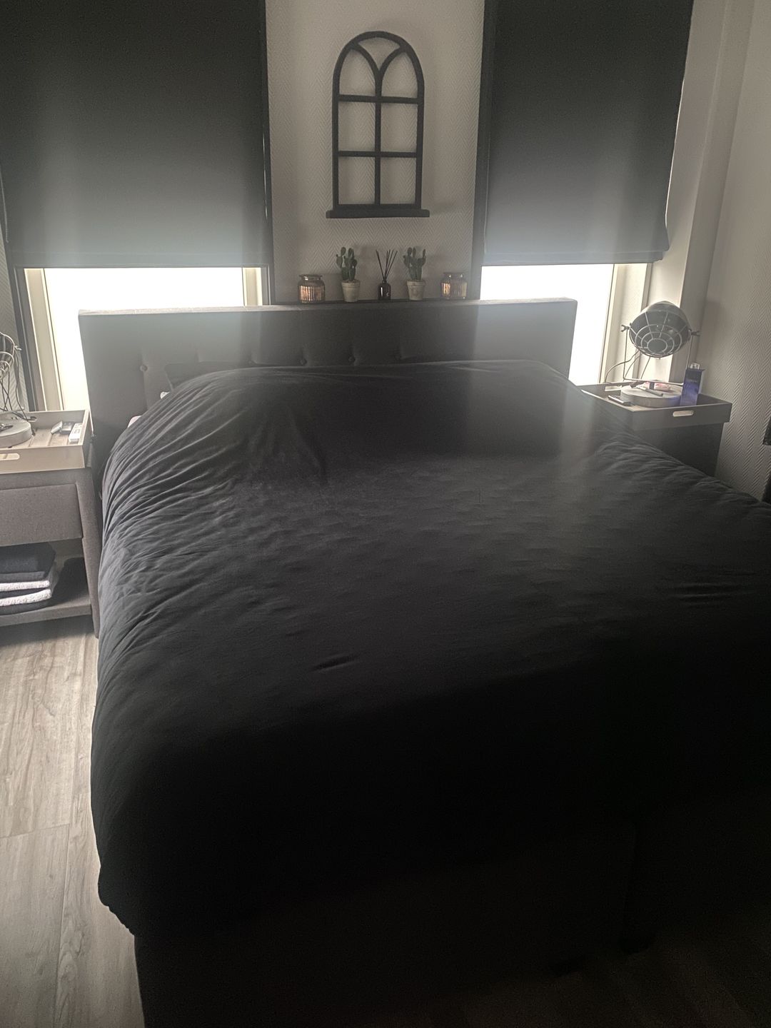 Customer photo review of Dekbedovertrek Velvet Zwart