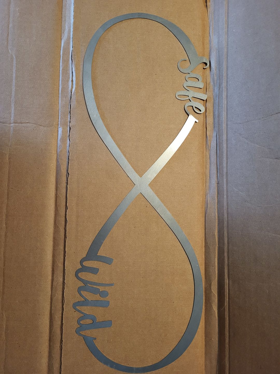 Customer photo review of Infinity Sign- bedroom wall decor for couples, anniversary and wedding, eternity symbol