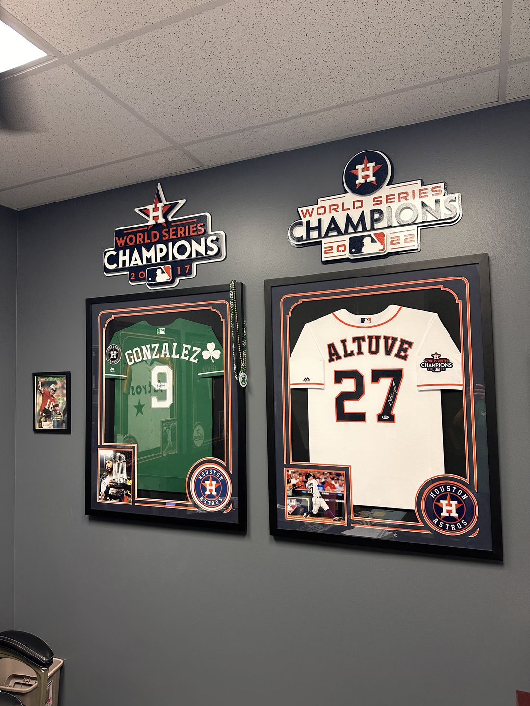 Customer photo review of Houston Astros 2017 WORLD SERIES CHAMPIONS 3D Metal Wall Art