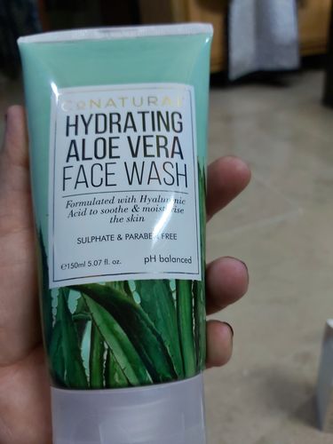 Customer photo review of Hydrating Aloe Vera Face Wash