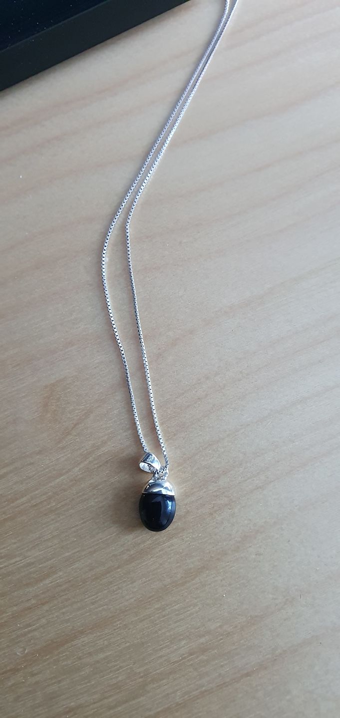 Customer photo review of Berlock Trumlad Onyx Silver