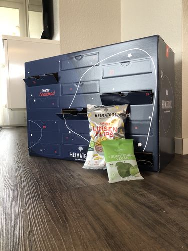 Kundenbewertung mit Foto zu Snack-Adventskalender 2022