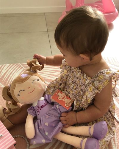 Customer photo review of Leyadoll Soft Plush Personalized Leya Doll, My First Baby Doll