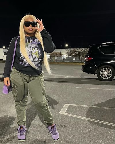Customer photo review of Canyon Purple 4s DopeSkill Sweatshirt Real Lover Graphic