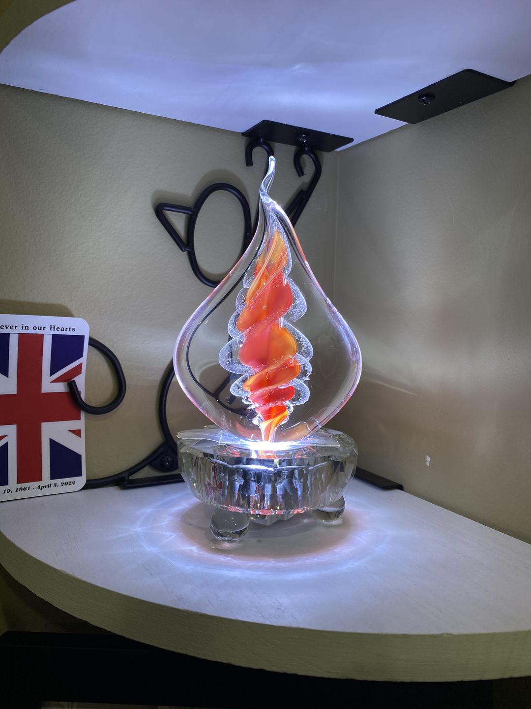 Customer photo review of Lucite Light Stand - White Light