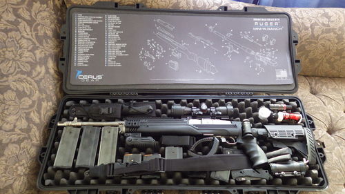 Customer photo review of Ruger Mini 14 Ranch Schematic Rifle Mat