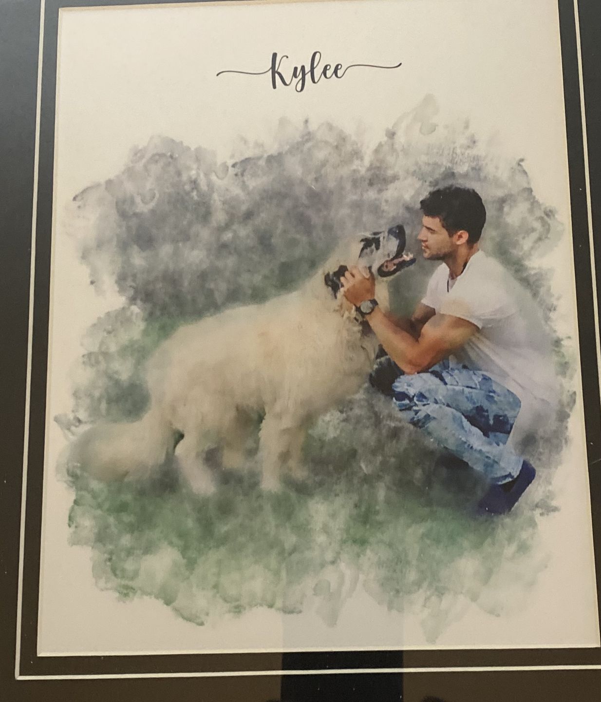 Customer photo review of Custom Pet Portrait