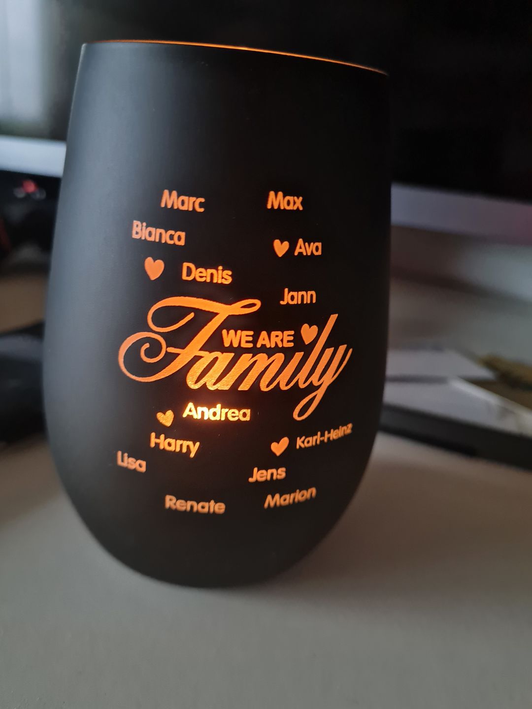 Customer photo review of Familie ist... - Familien-Windlicht