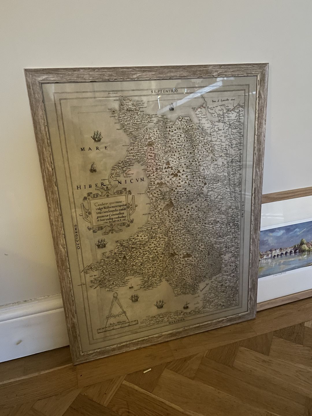 Customer photo review of Old Map of Wales, Cymru by Christopher Saxton in 1580 - First Accurate Map of Wales