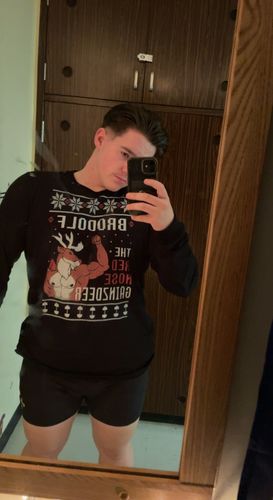 Customer photo review of Brodolf The Red Nose Gainzdeer - Long Sleeve